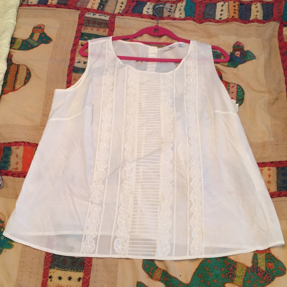 Silk/Cotton blend sleeveless blouse